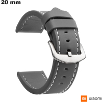 Vendita Bracciale di Orologio Similpelle Xiaomi Grigio 20mm Raffinato