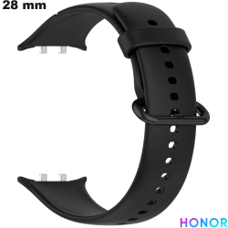 Bracelet Caoutchouc Honor Noir 28 mm de smartwatch