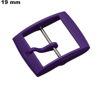 Boucle Violett PVC Ardillon 19 mm für Uhren | Versand innerhalb von 24 Stunden