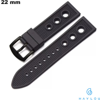 Acquistare Bracciale in silicone nero 22mm Haylou per orologio connesso