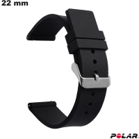 Bracciale Polar orologio in gomma nera 22 mm di qualità per arrampicata