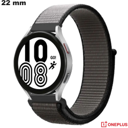 Bracelet montre intelligente Tissu Gris 22mm OnePlus