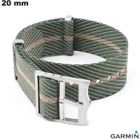 Pulseira de tecido de relógio verde Garmin NATO 20mm \ Frete Grátis