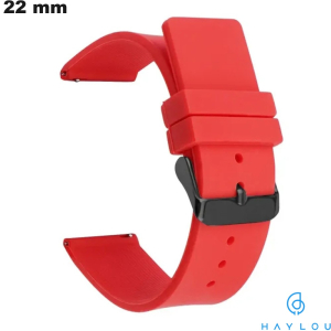 Bracciale in caucciù per orologio Haylou 22 mm Sport Yoga Rosso economico Bracciale in caucciù per orologio Haylou 22 mm Sport Yoga Rosso economico