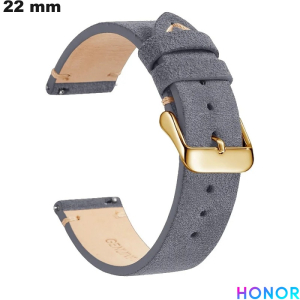 Vendita Bracciale smartwatch 22mm Honor Grigio Pelle vera