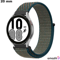 Vente Bracelet de Tissu à Scratch pour Amazfit 20mm Vert pour montre