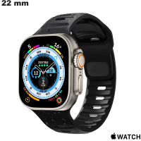 Verkoop Apple Watch-bandje voor zwarte horloge 22 mm comfortabel
