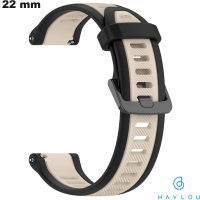 Bracelet montre 22 mm Beige Caoutchouc Haylou  /  Port Offert dès 20€