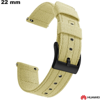 Bracelet 22 mm Tissu Huawei montre Beige ● Qualité Premium