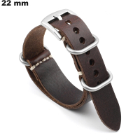 Armband Braun 22mm für Uhr Echtes Leder günstig