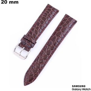 Armband Braun Echtes Leder Krokodilprägung Samsung günstig