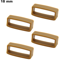 Acheter 4 Loops Caoutchouc 18 mm bracelet Marron pas chers