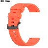 Armband Orange Gummi Uhr 20 mm \ Einfache Montage