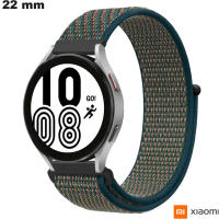 Bracciale Xiaomi Verde per smartwatch in tessuto Scratch 22mm di qualità