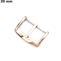 Venda de Bracelete Boucle Ardillon Dourado Rosa em Aço Inoxidável 20 mm