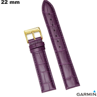 Bracelete para relógio Garmin 22mm Couro verdadeiro Roxo barato