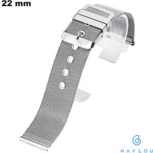 Sale Bracelet for Watch Fine Mesh Silver 22 mm Haylou