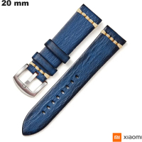 Bracciale 20mm Xiaomi Cuoio vegano Blu chic orologio di qualità
