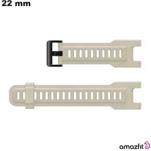 Bracelet Amazfit Beige Silicone montre 22mm : Livraison Gratuite