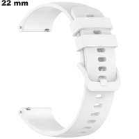 Armband für Uhr 22mm Weißes Gummi: Versand in 24h
