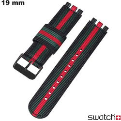 Bracelet de montre 19mm Multicolore Nylon Swatch