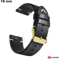 Armband Huawei echtes Leder Smartwatch Schwarz günstig