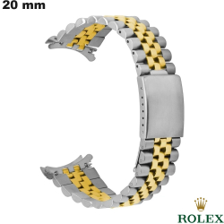 Bracelet Acier inoxydable Argenté 20 mm de Rolex