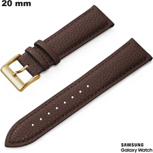 Armband Schuppenleder 20 mm Samsung Braun ● Schneller Versand