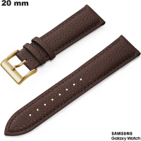 Armband Schuppenleder 20 mm Samsung Braun ● Schneller Versand