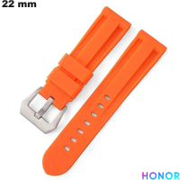 Braccialetto 22 mm Honor Silicone Arancione per orologio: Consegna Veloce