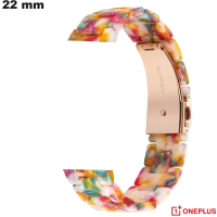 Bracelet de montre 22mm OnePlus Multicolore Résine pas cher