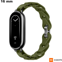 Pulseira de praia 16mm Verde Borracha Xiaomi: Qualidade Premium