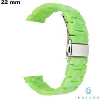 Bracelet Résine Haylou smartwatch Vert 22mm - Qualité Premium