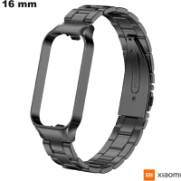 Bracelete de Aço Inoxidável Xiaomi Relógio Inteligente Preto Barato