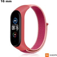 Pulseira Xiaomi 16 mm relógio Nylon Rosa # Qualidade Premium