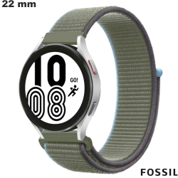 Bracciale Tissu Velcro Fossil orologio connesso Verde 22mm