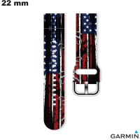 Vente Bracelet amérique Motif 22mm pour montre Garmin Silicone