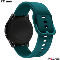 Bracciale Polar 22mm tendenza smartwatch Silicone Verde di qualità