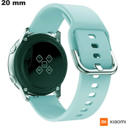 Bracelet 20mm Bleu Caoutchouc Xiaomi de smartwatch