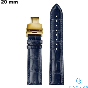 Bracelet Haylou Cuir véritable 20 mm montre intelligente de qualité