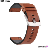Pulsera de Cuero Sintético para reloj Amazfit Marrón barato