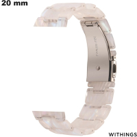 Verkauf Weißes 20mm Armband aus Resin für Withings Smartwatch