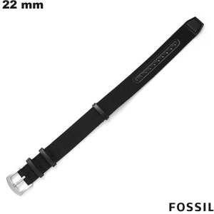Acheter Bracelet Nylon Noir 22mm de montre connectée Fossil