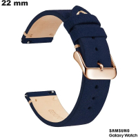 Acheter Bracelet Samsung pour montre Cuir véritable Bleu 22mm