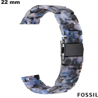 Pulsera de 22 mm para reloj inteligente Fossil de resina barata