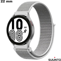 Bracelet 22mm de montre connectée Gris Tissu Suunto