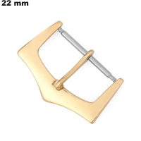 Uhren Kaufen: 22 mm Goldene Edelstahl-Faltschließe
