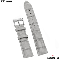 Bracciale in vera pelle per smartwatch 22 mm Grigio Suunto di qualità