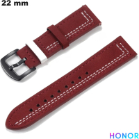 Vendita Bracciale Rosso 22 mm per orologio Honor in Vera Pelle