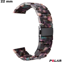 Bracciale 22mm Multicolore Resina per orologio Polar di qualità